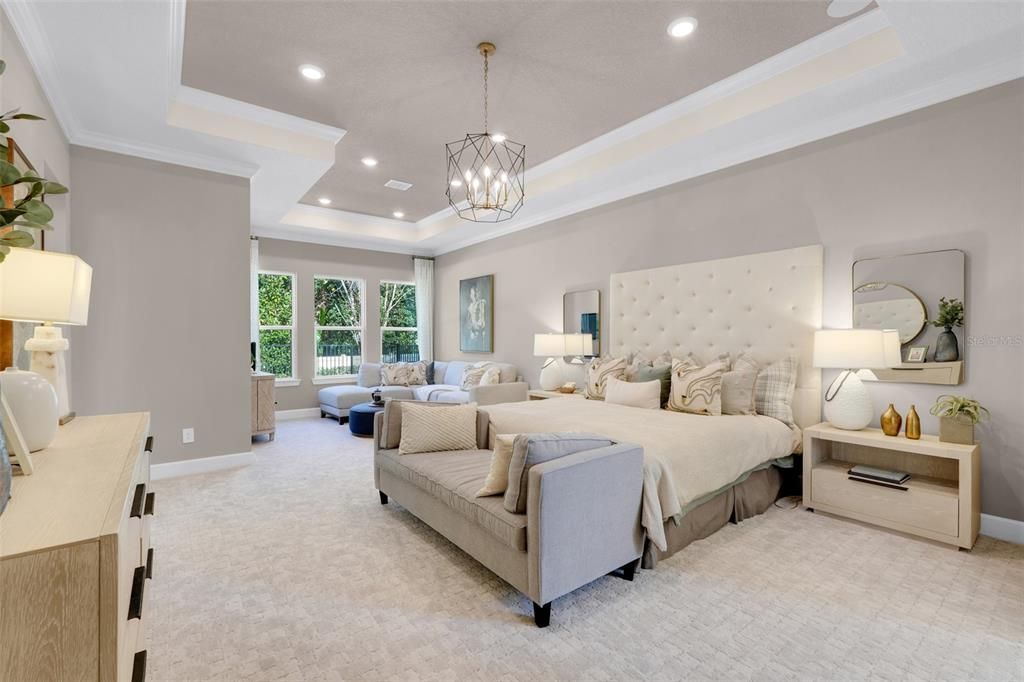 Bedroom, Interior, Pendant Lights, Recessed Lighting