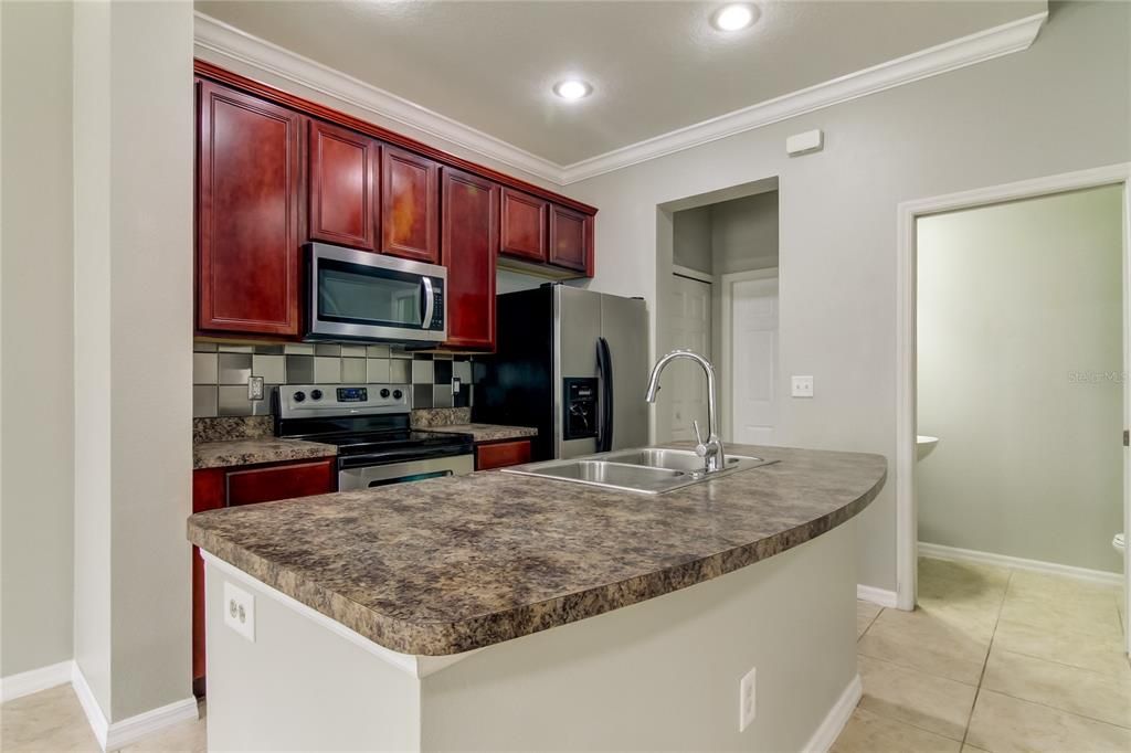 Interior, Kitchen, Recessed Lighting, Stainless Steel Appliances