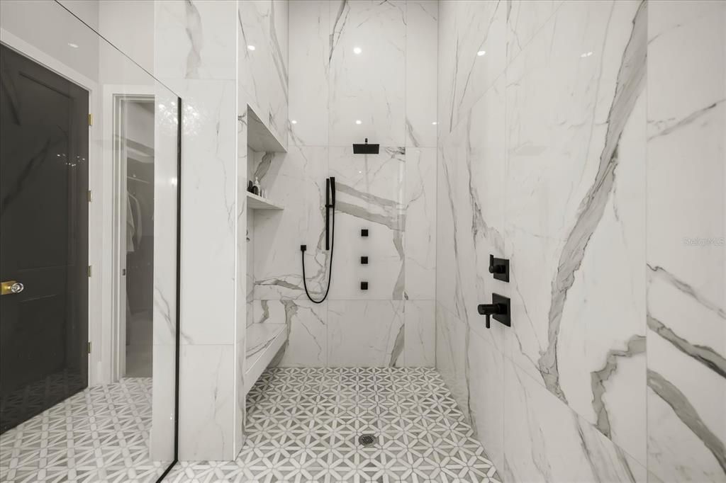 Bathroom, Interior, Marble Walls