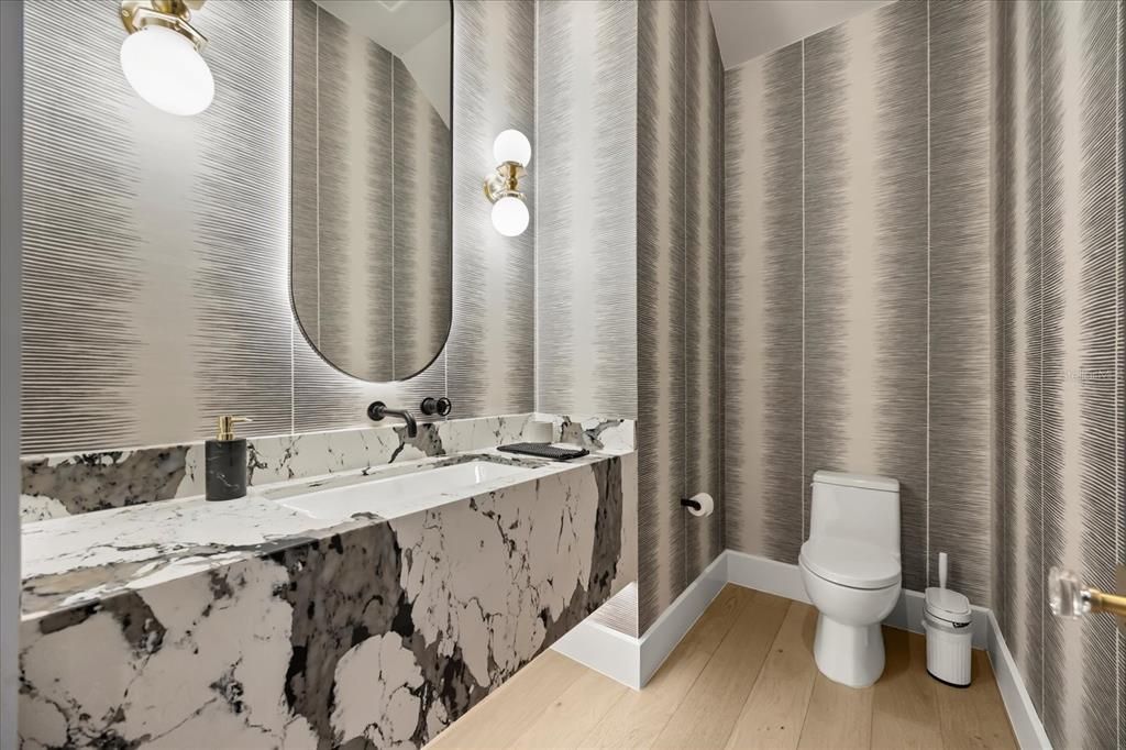 Bathroom, Interior, Wood Texture Flooring
