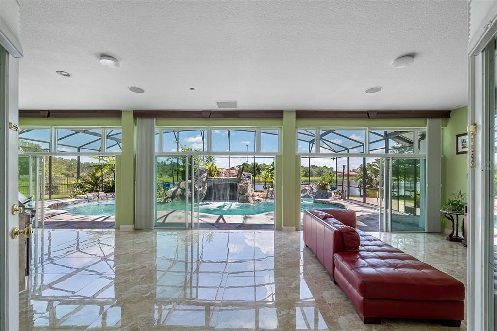 Interior, Pool, Recessed Lighting, Sun Room