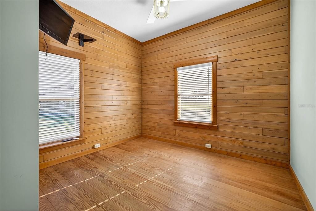 Empty room, Interior, Wood Texture Flooring, Wooden Walls