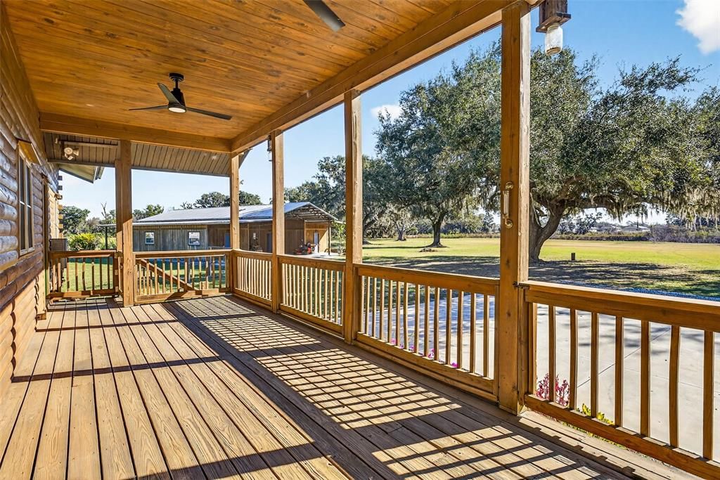 Backyard, Exterior, Wood Texture Flooring