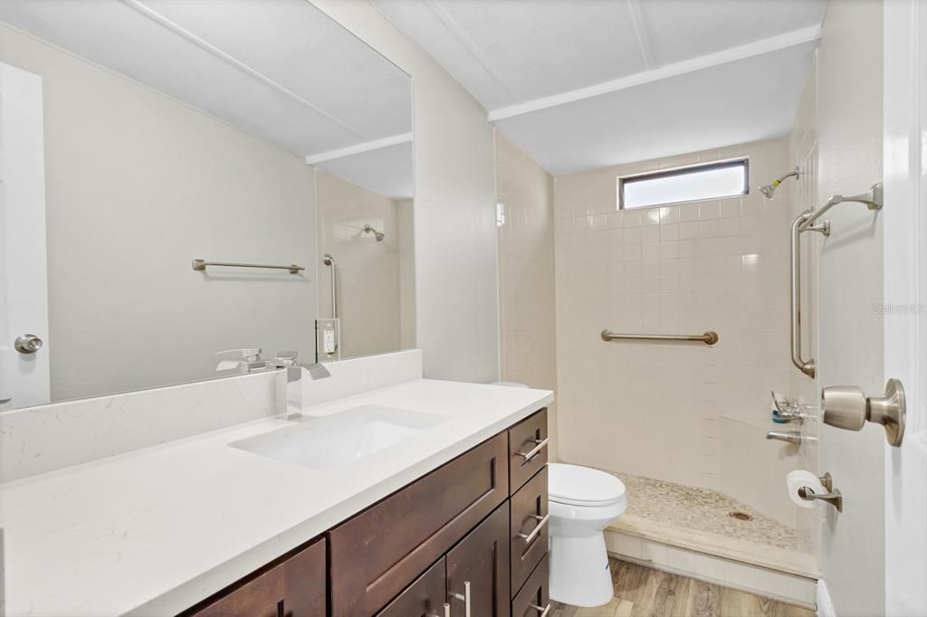 Bathroom, Interior, Wood Texture Flooring