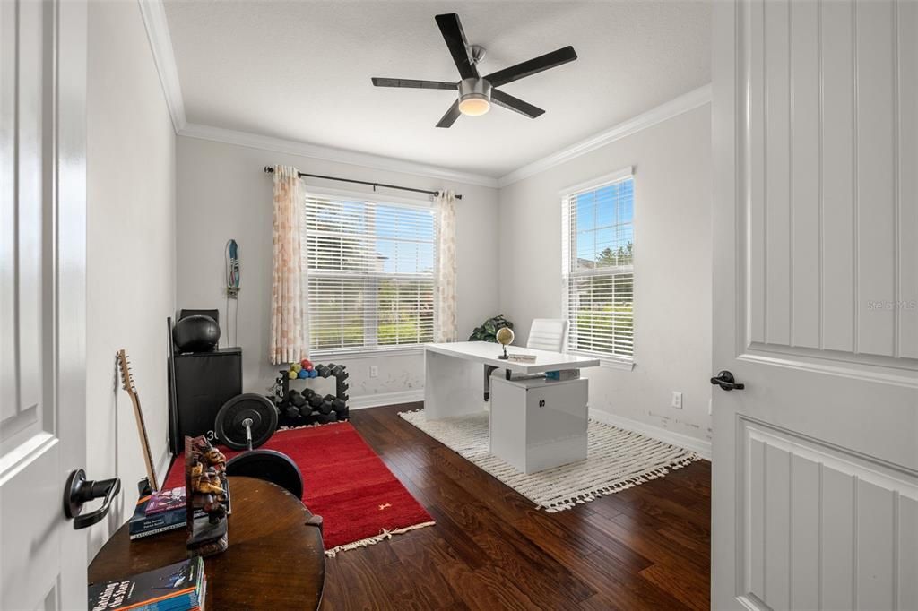 Home Office, Interior, Wood Texture Flooring