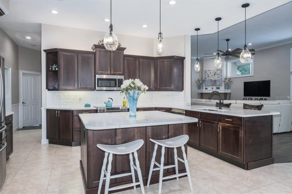 Interior, Kitchen, Pendant Lights, Recessed Lighting