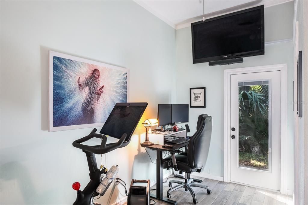 Home Office, Interior, Wood Texture Flooring