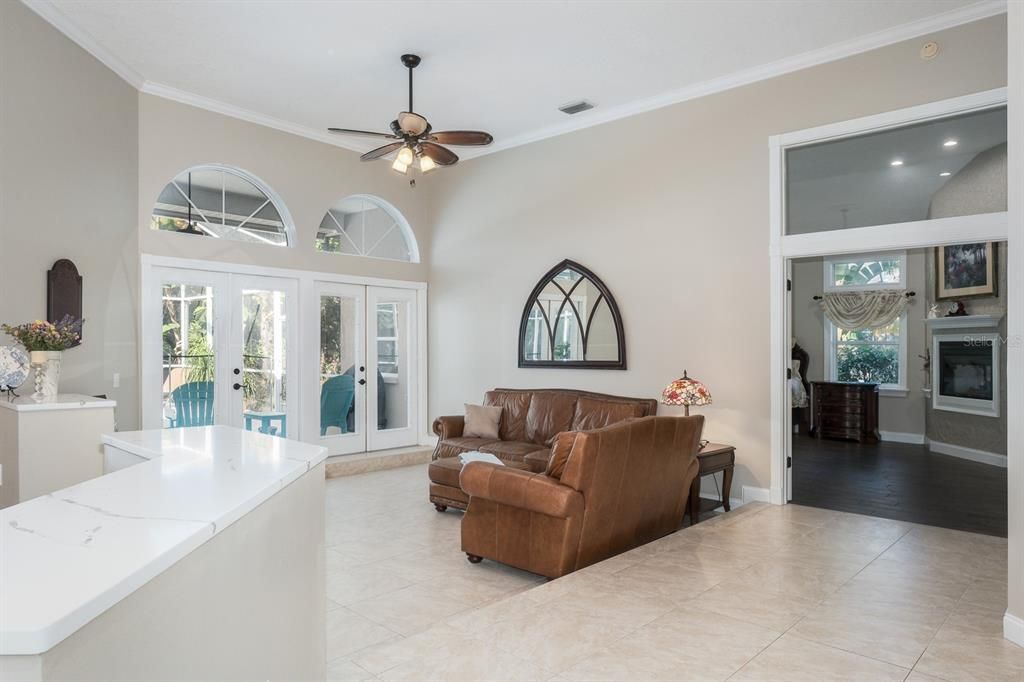 Interior, Living room, Recessed Lighting