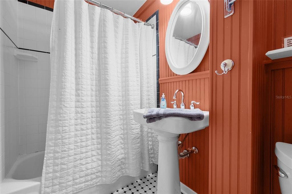 Bathroom, Interior, Wooden Walls