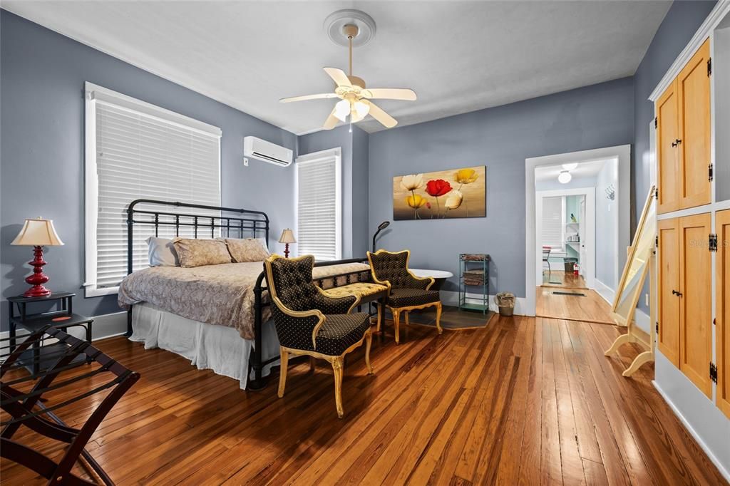 Bedroom, Interior, Wood Texture Flooring