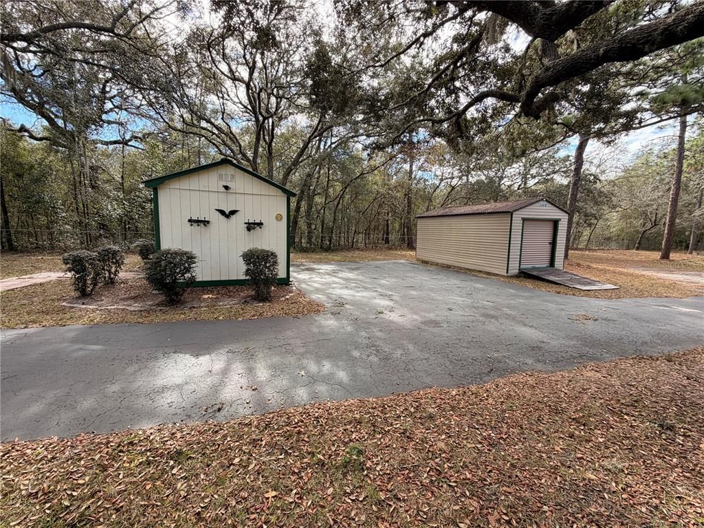Backyard, Detached Garage, Exterior