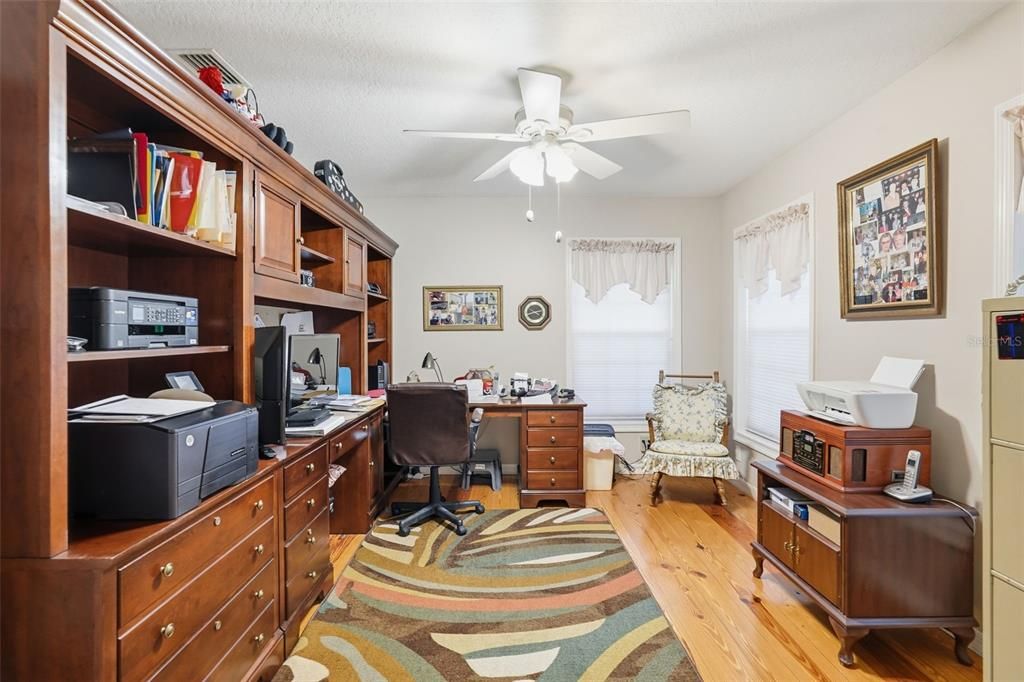Home Office, Interior, Wood Texture Flooring