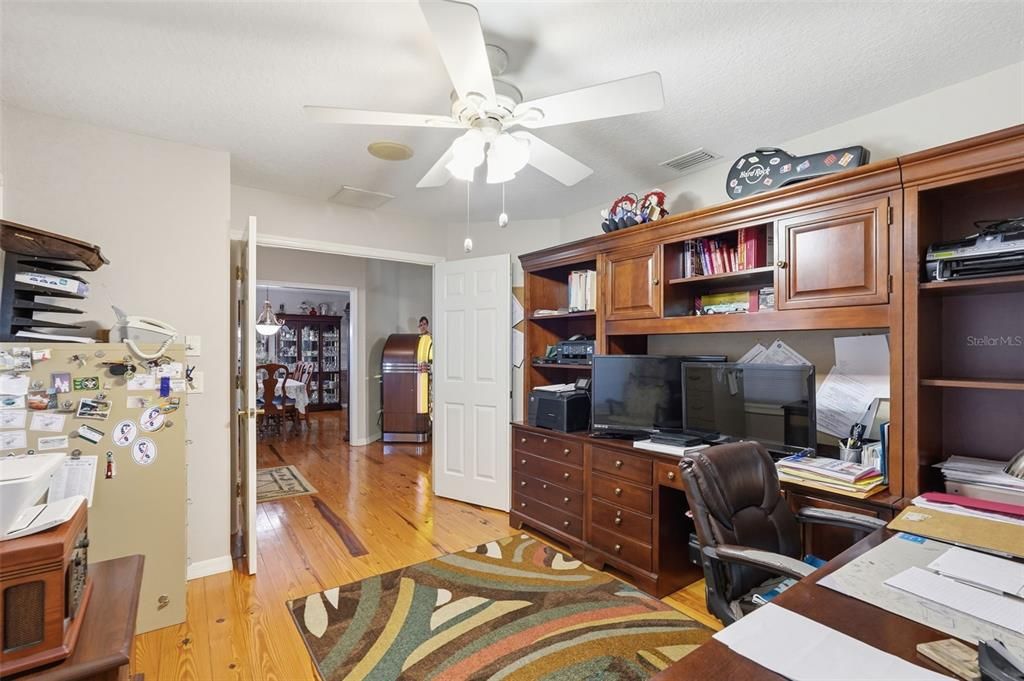 Home Office, Interior, Wood Texture Flooring