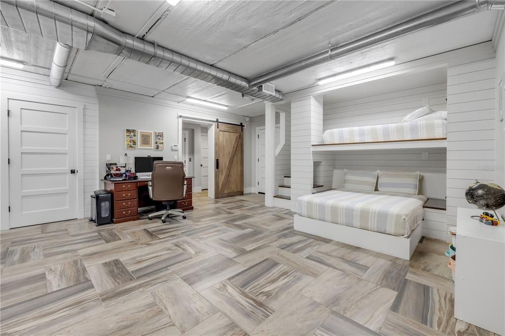 Bedroom, Home Office, Interior, Wood Texture Flooring