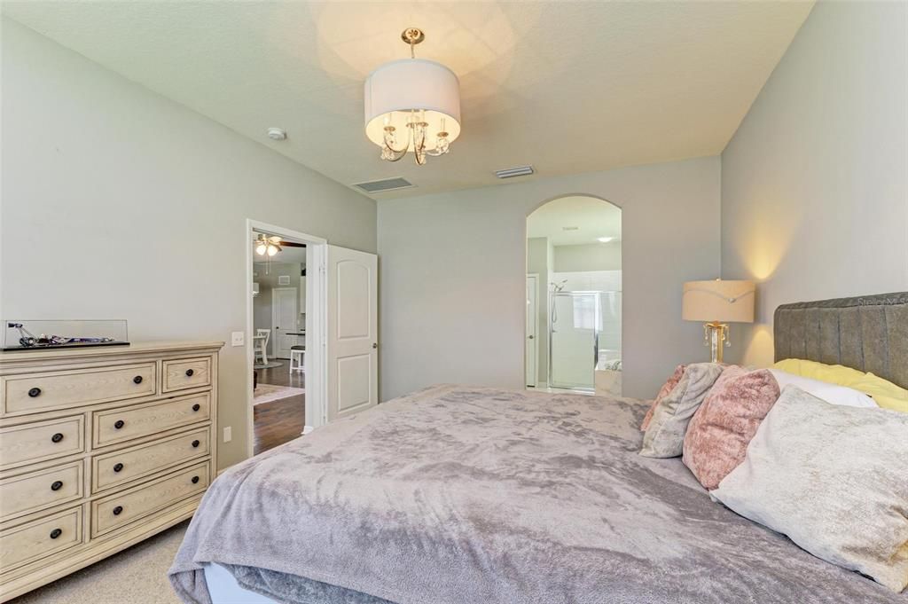 Bedroom, Chandelier, Interior
