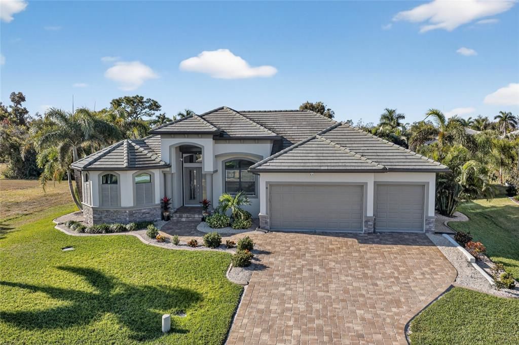 Attached, Backyard, Exterior, Facade, Mediterranean