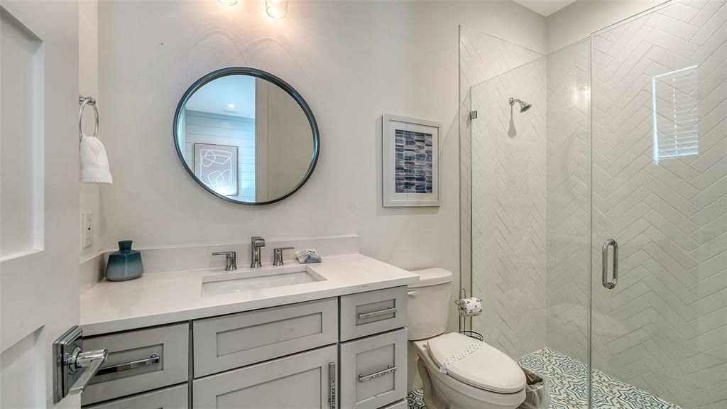 Bathroom, Glass Shower, Interior
