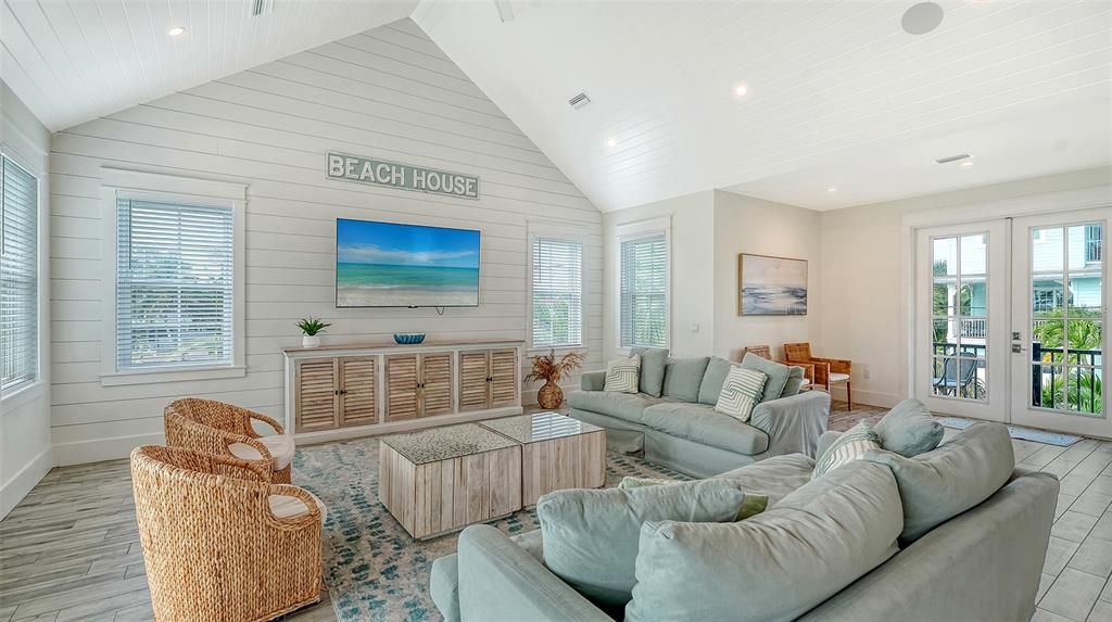 Interior, Living room, Recessed Lighting