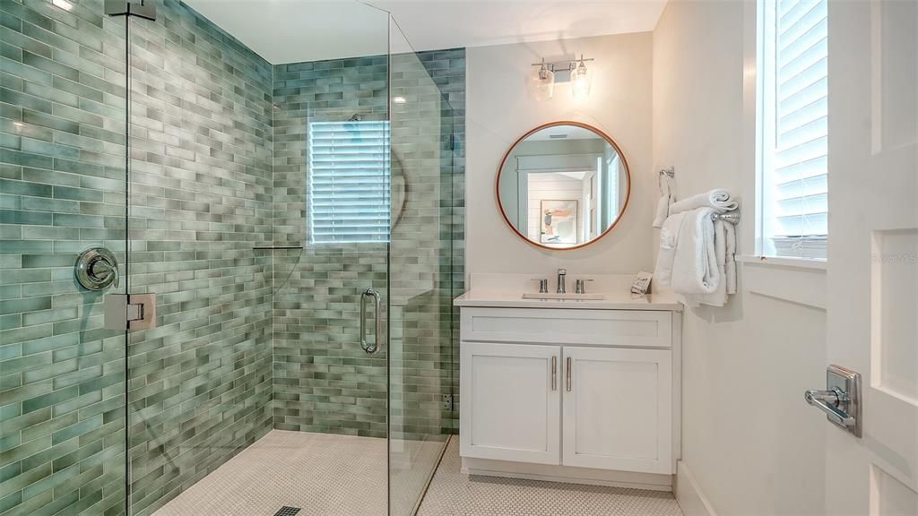 Bathroom, Glass Shower, Interior