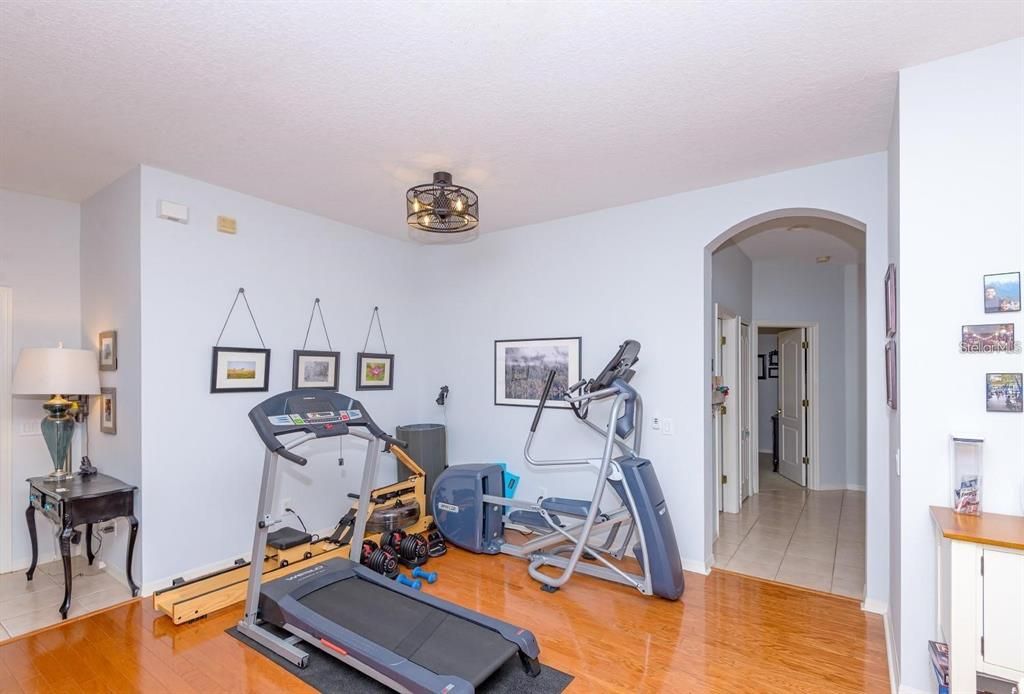 Fitness Equipment, Interior, Wood Texture Flooring