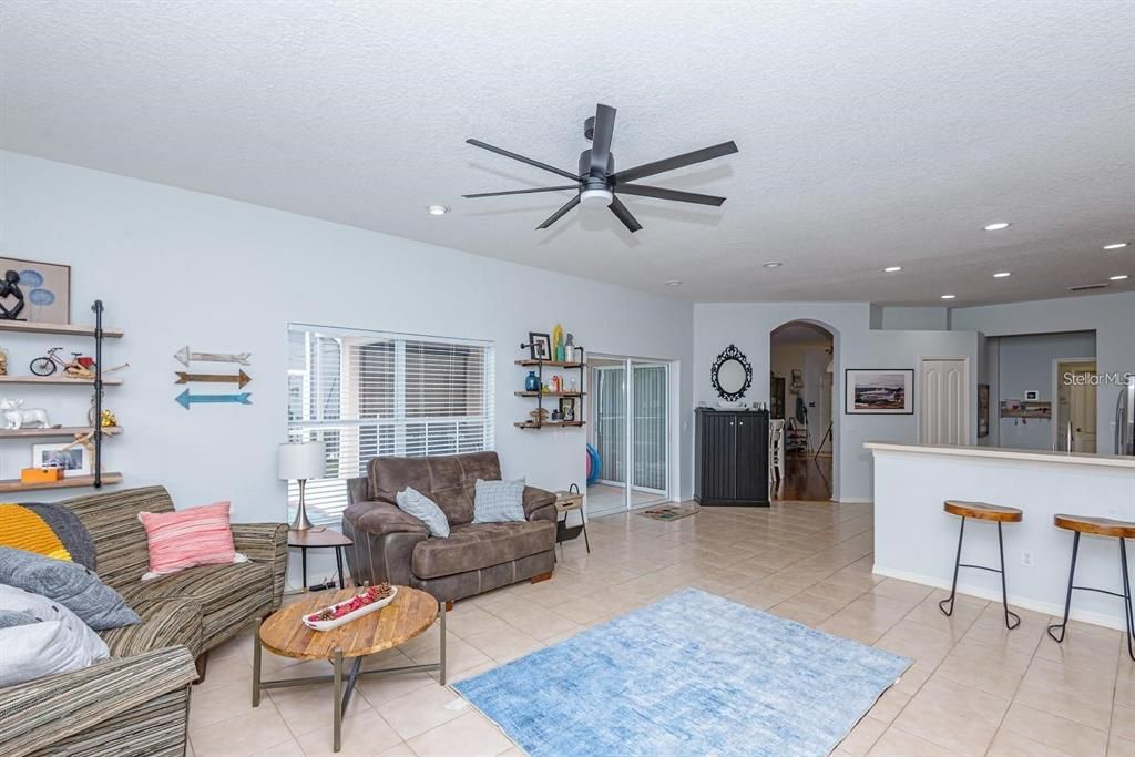 Interior, Kitchen, Living room, Recessed Lighting