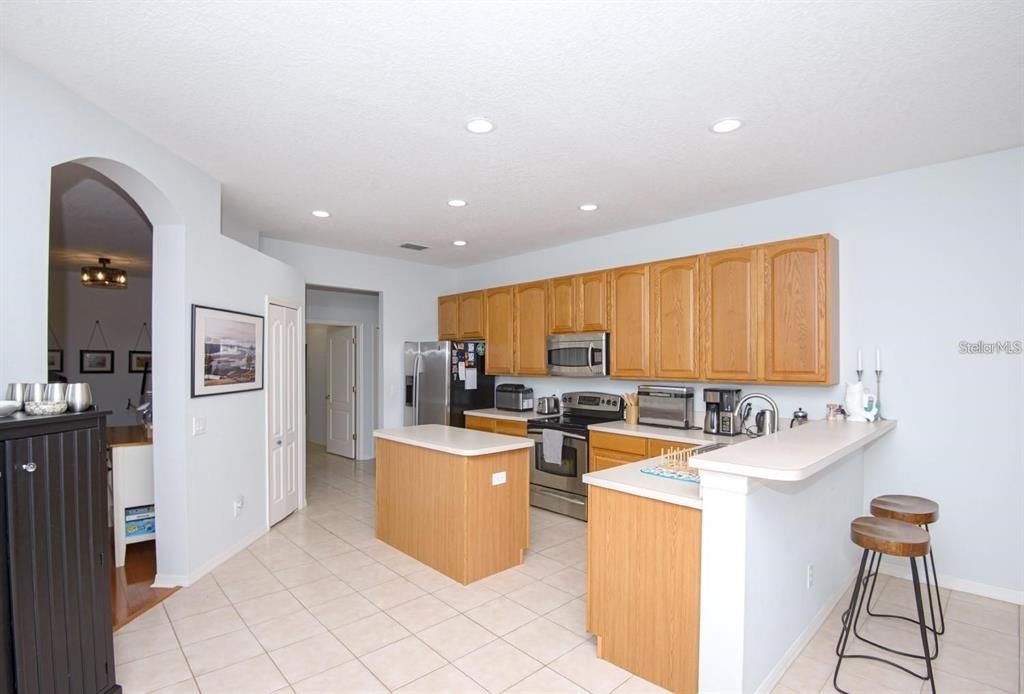 Interior, Kitchen, Recessed Lighting, Stainless Steel Appliances