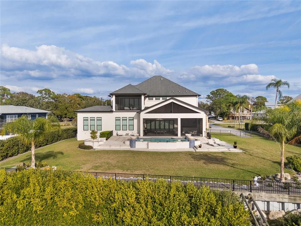 Backyard, Exterior, Facade, Pool, None