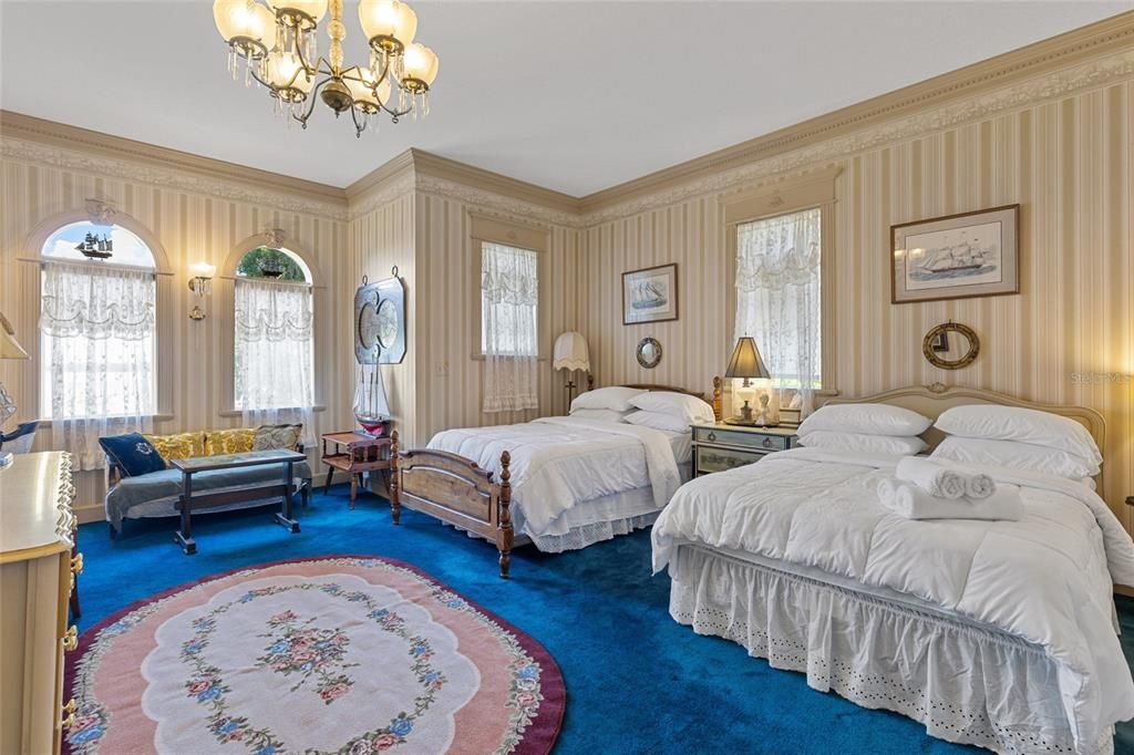 Bedroom, Chandelier, Interior