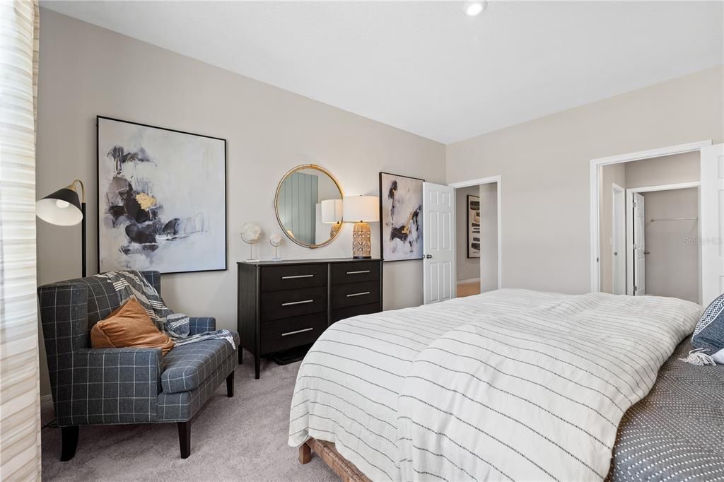 Bedroom, Interior, Recessed Lighting