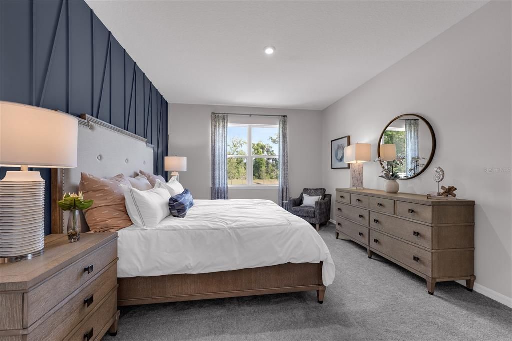 Bedroom, Interior, Recessed Lighting