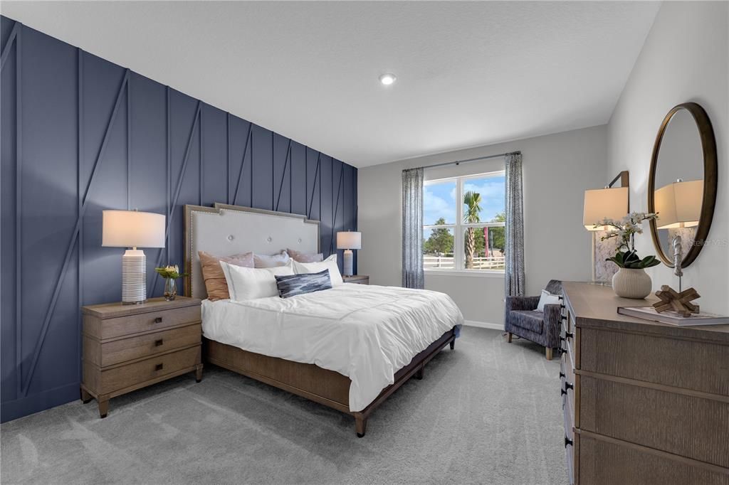 Bedroom, Interior, Recessed Lighting