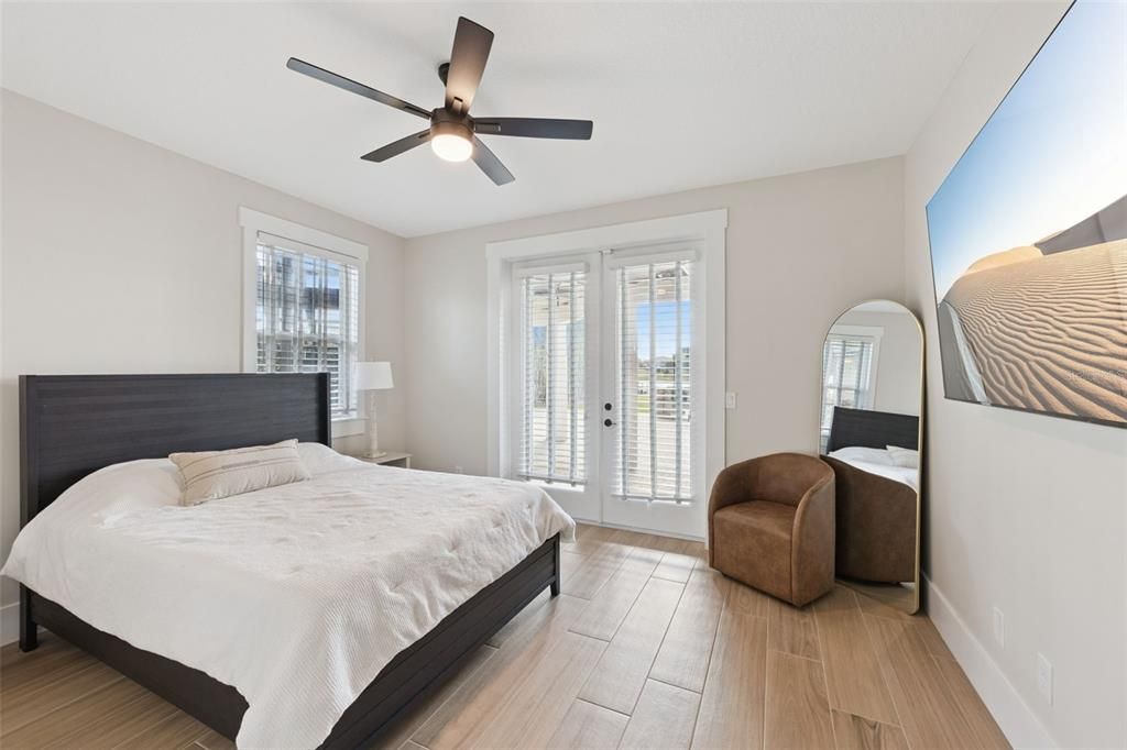 Bedroom, Interior, Wood Texture Flooring