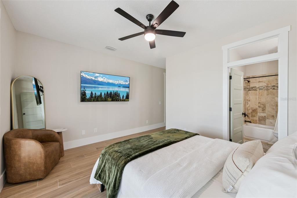 Bedroom, Interior, Wood Texture Flooring