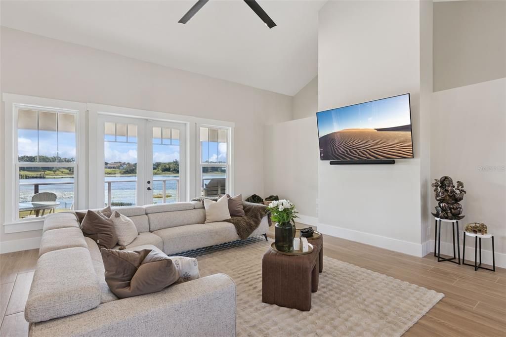 Interior, Living room, Water, Wood Texture Flooring