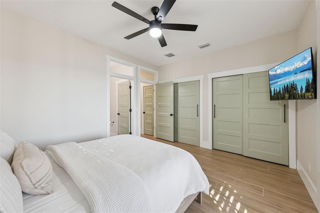 Bedroom, Interior, Wood Texture Flooring