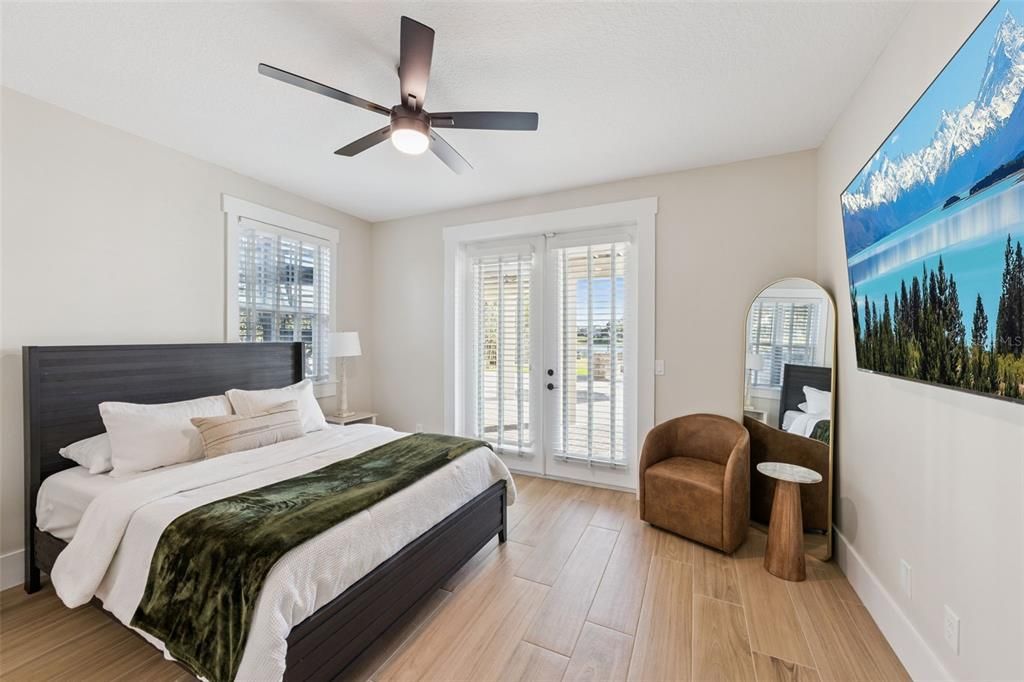 Bedroom, Interior, Wood Texture Flooring