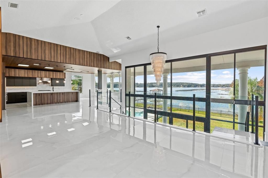 Chandelier, Interior, Kitchen, Pendant Lights, Water