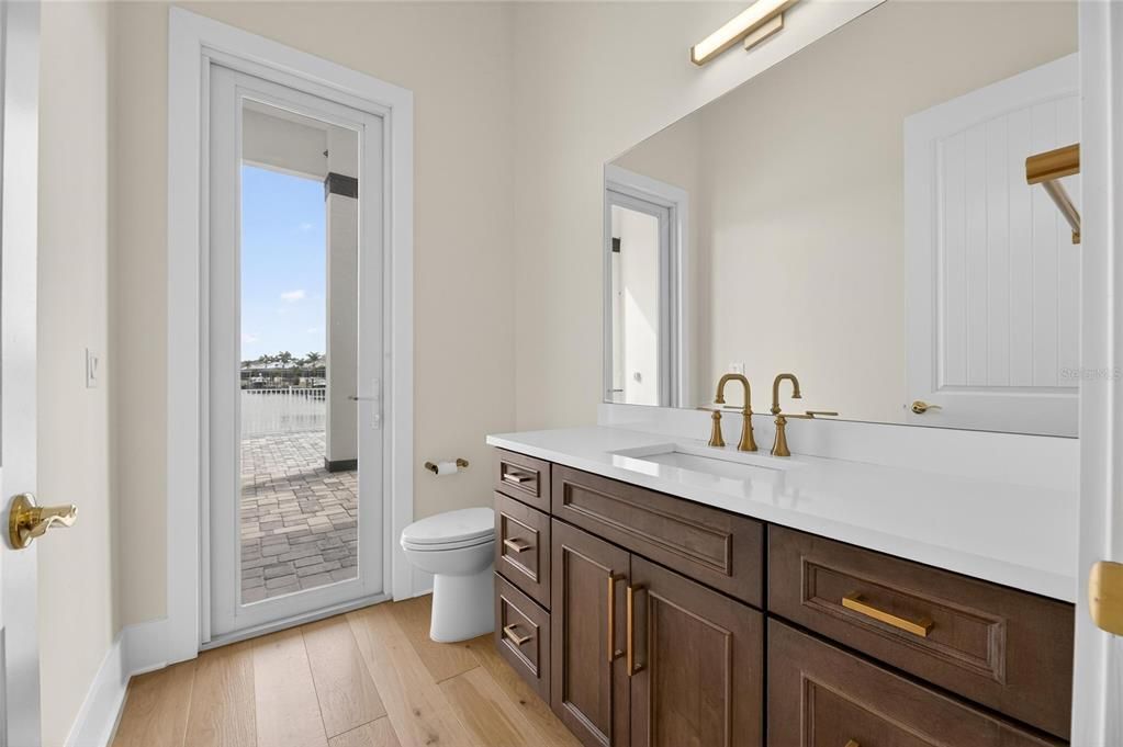 Bathroom, Interior, Wood Texture Flooring
