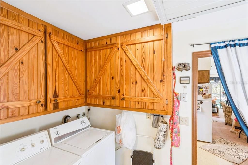 Interior, Washer, Wooden Walls