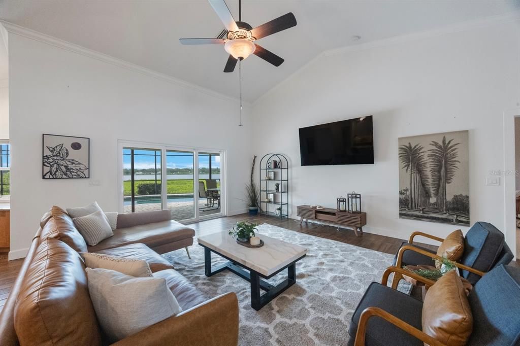 Interior, Living room, Water, Wood Texture Flooring