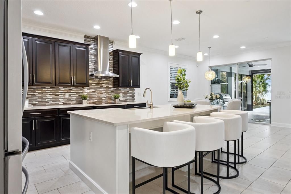 Interior, Kitchen, Pendant Lights, Recessed Lighting