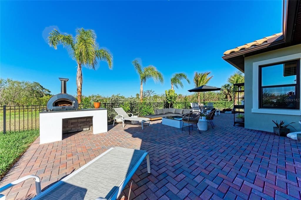 Backyard, Exterior, Fireplace