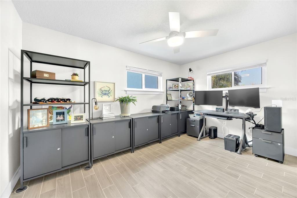 Home Office, Interior, Wood Texture Flooring