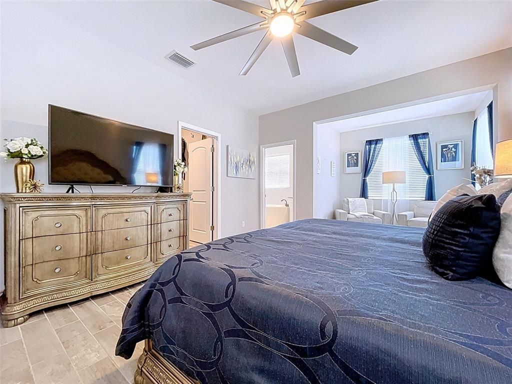 Bedroom, Interior, Wood Texture Flooring