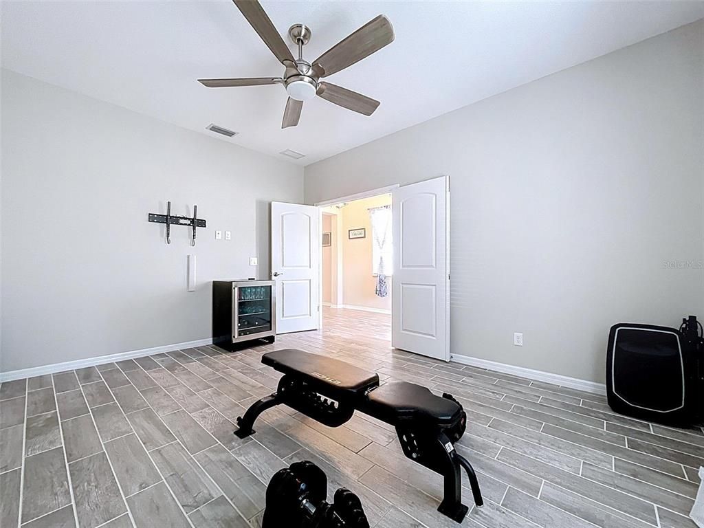 Fitness Equipment, Interior, Wood Texture Flooring