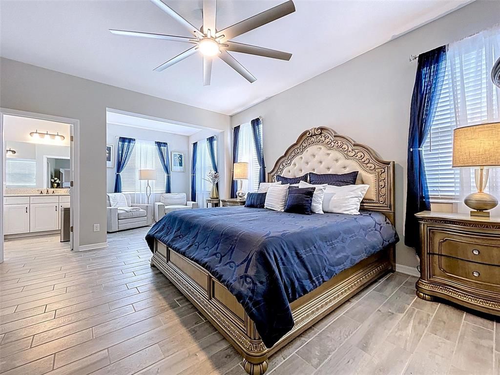 Bedroom, Interior, Wood Texture Flooring