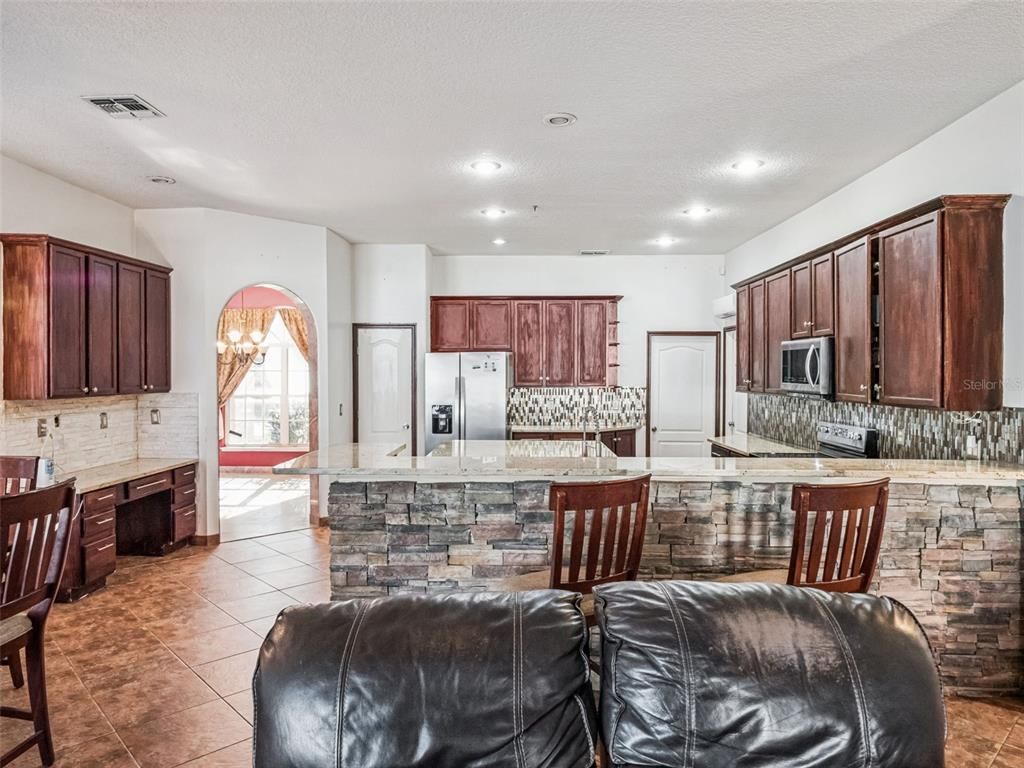 Chandelier, Interior, Kitchen, Recessed Lighting