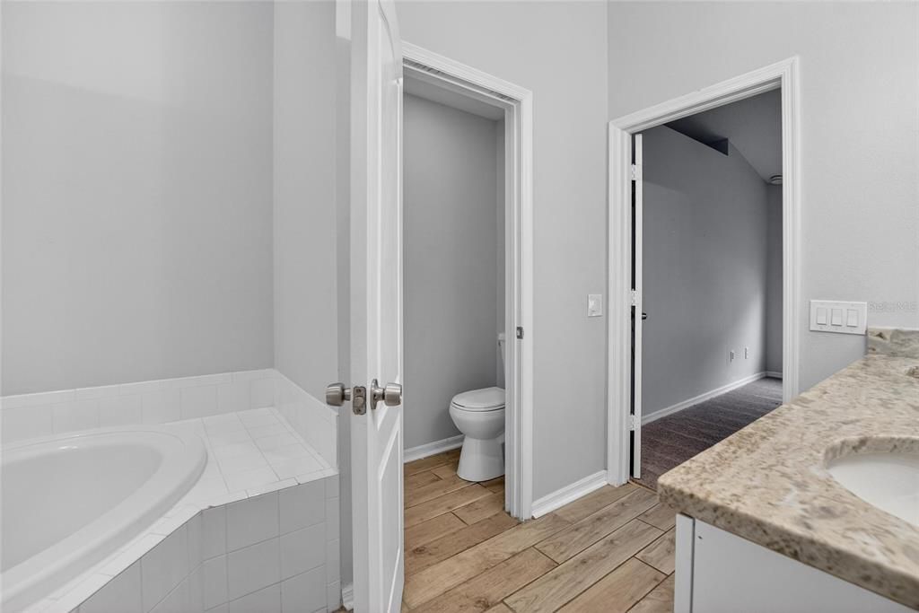 Bathroom, Interior, Wood Texture Flooring