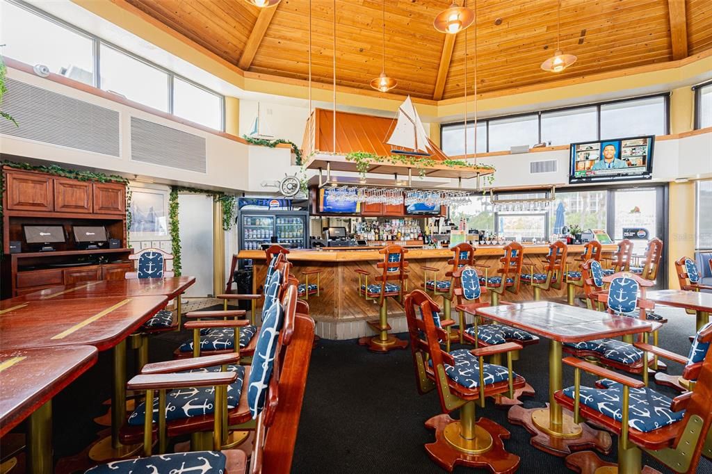 Dining room, Interior, Pendant Lights, Wooden Ceilings