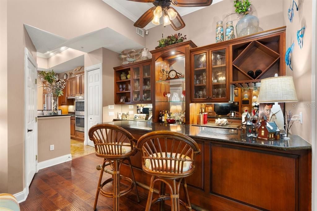 Interior, Kitchen, Wood Texture Flooring